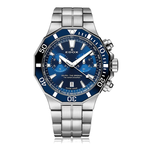 EDOX Delfin The Original Chronograph 10112-3BUM-BUIN kol saati