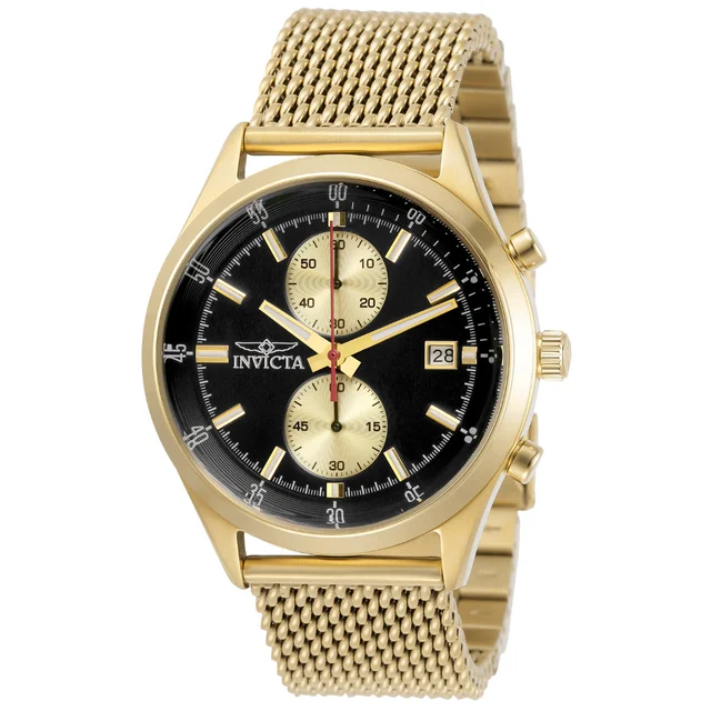 Invicta Pro Diver Watch - 43mm, Gold (31358) kol saati
