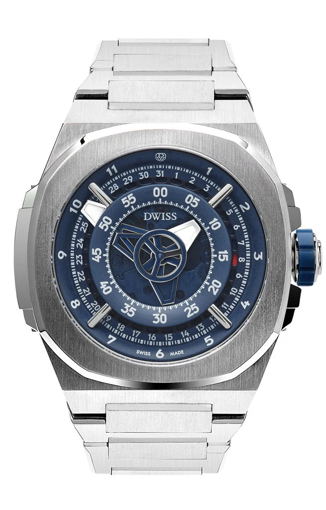 DWISS DWISS M3 M3-blue-bracelet 42 mm kol saati