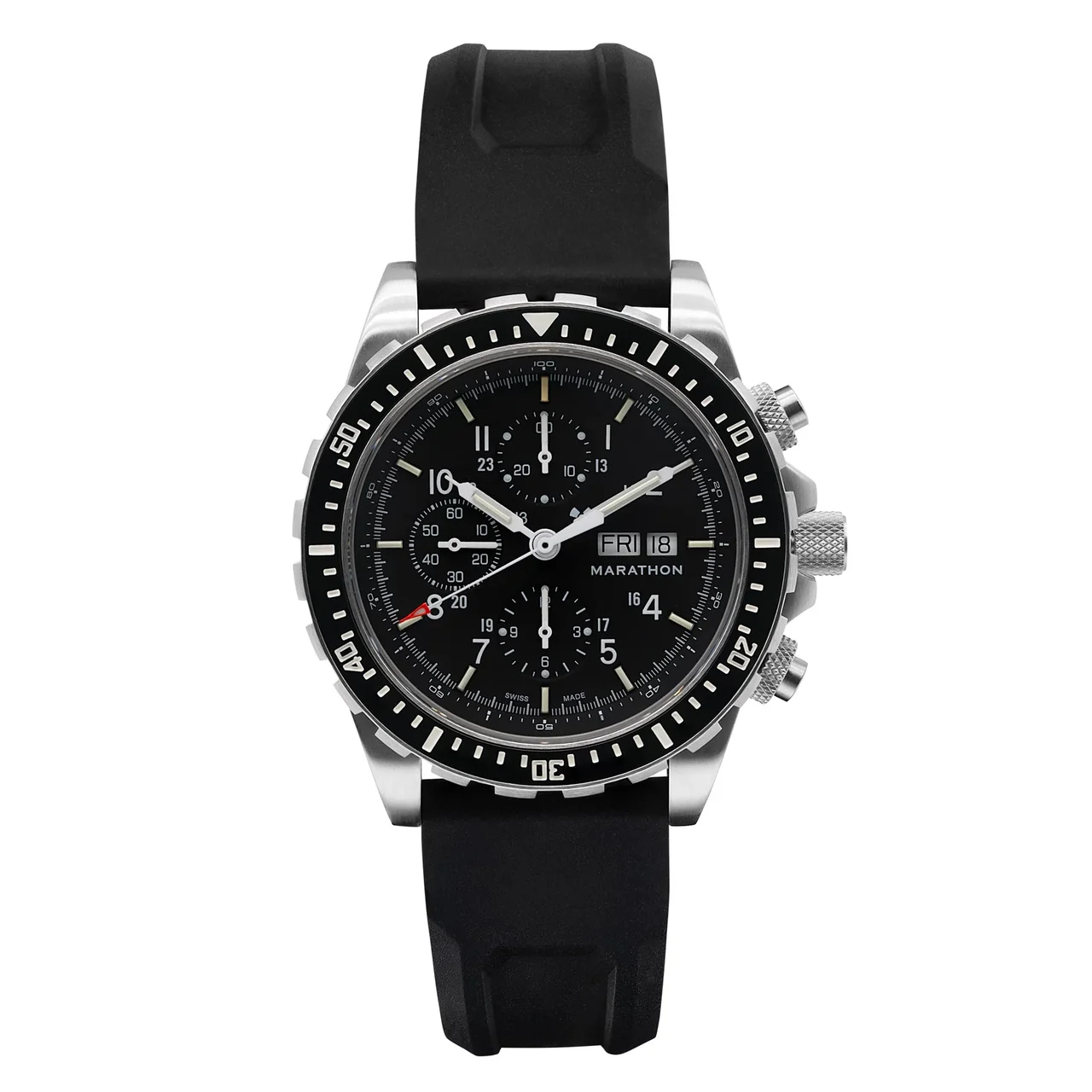 Marathon Csar MAR-CSAR-CHRO-46-BLK-RB 46 mm kol saati