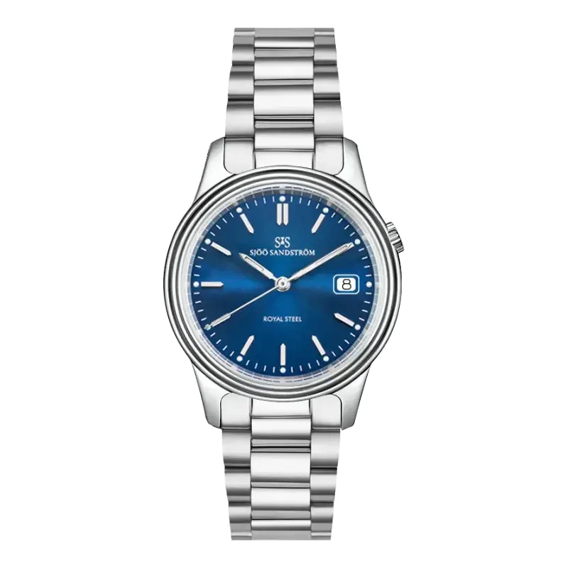 Sjöö Sandström Royal Steel Classic SS-2232-1-Blue 32 mm kol saati