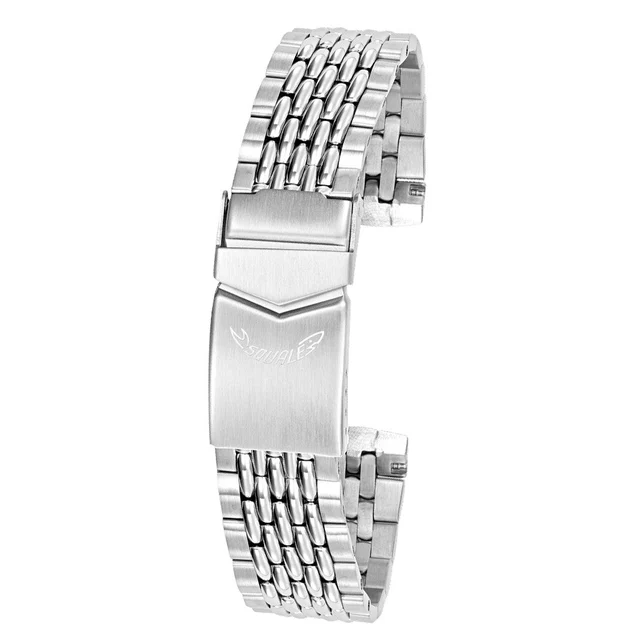 Squale "Super- " Beads of Rice Stainless Steel Bracelet #CINSSBOR18 kol saati