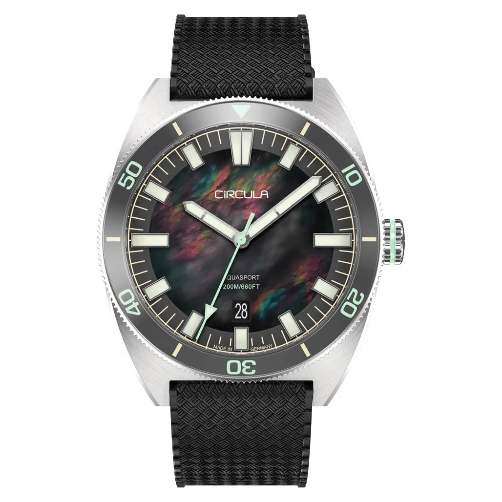 Circula AquaSport II Diver with Mother of Pearl Dial LE #AE-ST-MP kol saati