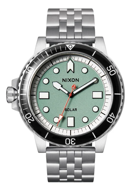 Nixon US Stinger 44 - Silver / Jade / White A1402-5235-00 kol saati