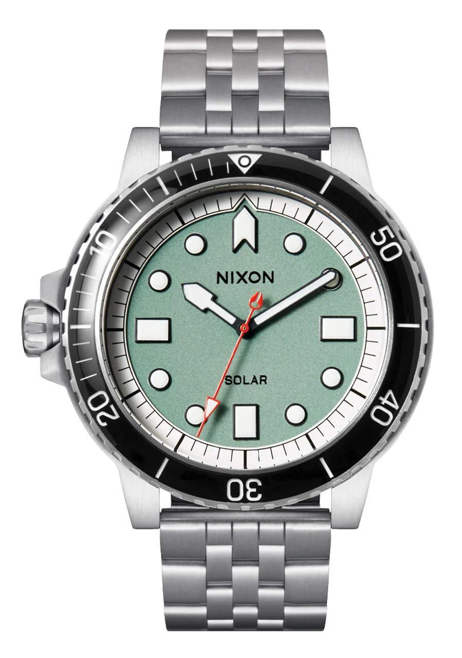 Nixon US Stinger 44 - Silver / Jade / White A1402-5235-00 44 mm kol saati