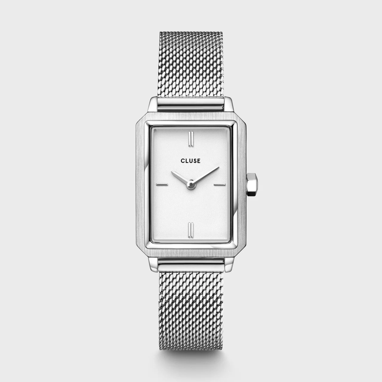 CLUSE Fluette Watch Mesh White, Silver Colour CW11509 30.6 mm kol saati