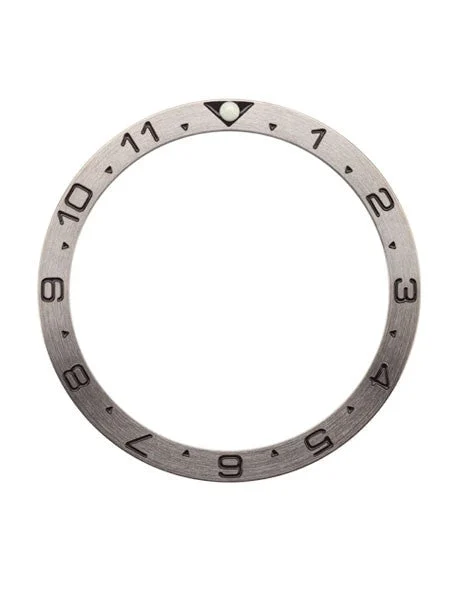 Islander Brushed Steel Dual-Time Bezel Insert for Seiko SKX007, SKX009, SKX011 with Luminous PIP #C30 kol saati
