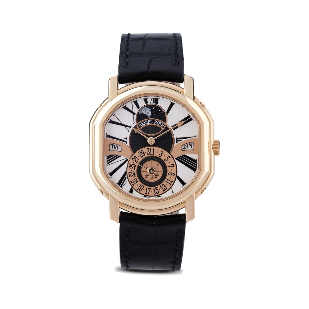 Daniel Roth DANIEL ROTH, REF. 118.X.40, PERPETUAL CALENDAR MOONPHASE, PINK GOLD kol saati