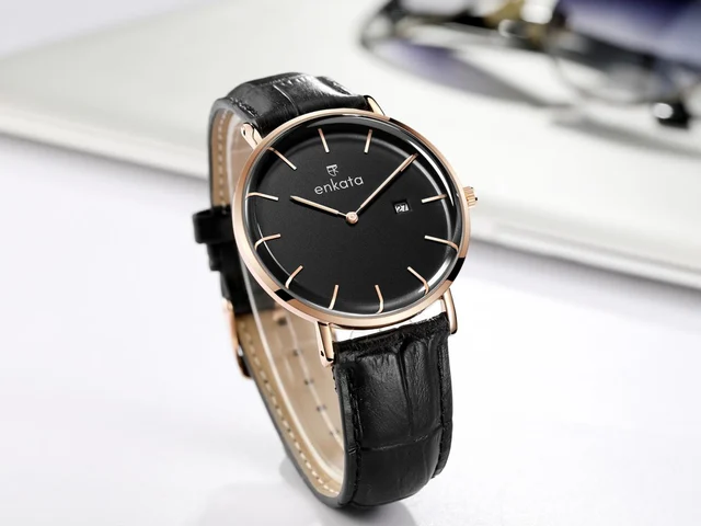 Enkatawatches Coal Black kol saati