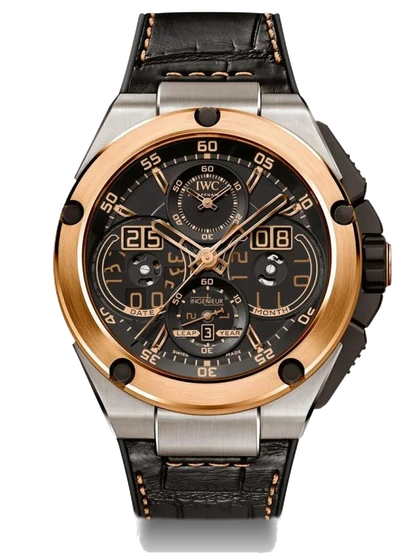 IWC IWC - REF. 379203, PERPETUAL CALENDAR, TITANIUM & PINK GOLD A fine and complicated, se