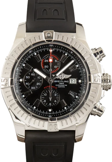 Breitling Black Dial Super Avenger Chronograph A1337011/B907 kol saati