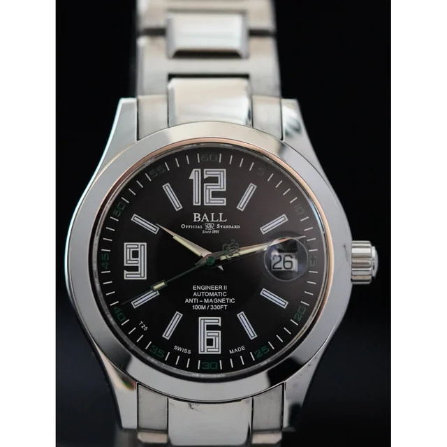 Ball Engineer II Arabic 40mm Black Dial 210009N32501 kol saati