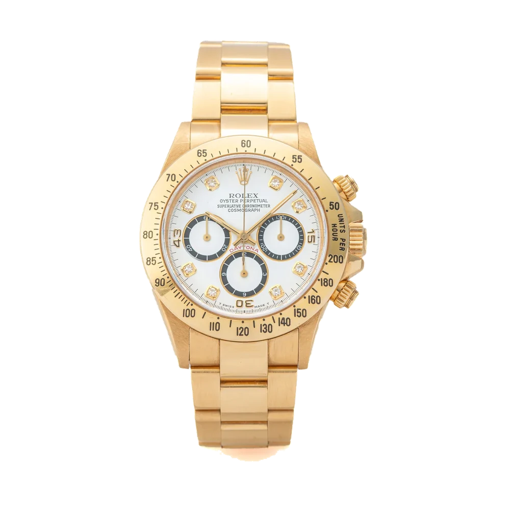 Rolex Yellow Gold Daytona White Dial 16528 40 mm kol saati