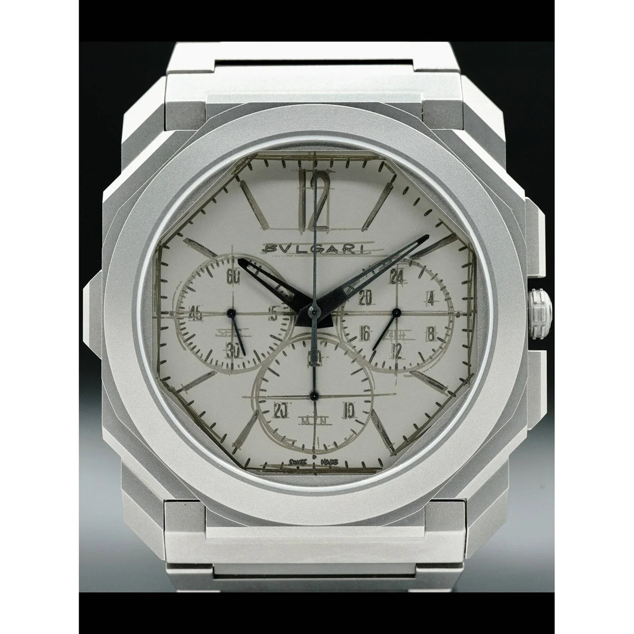 Bulgari Octo Finissimo GMT Chronograph Sketch Dial LE 103673 210000031370 42 mm kol saati
