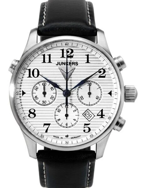 Graf Zeppelin Junkers Iron Annie Valjoux 7753 Automatic Chronograph Watch with Sapphire Cr