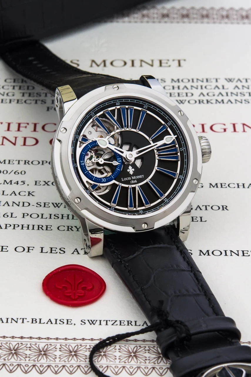 Louis Moinet Metropolis Steel Limited LM-45.10.50 kol saati