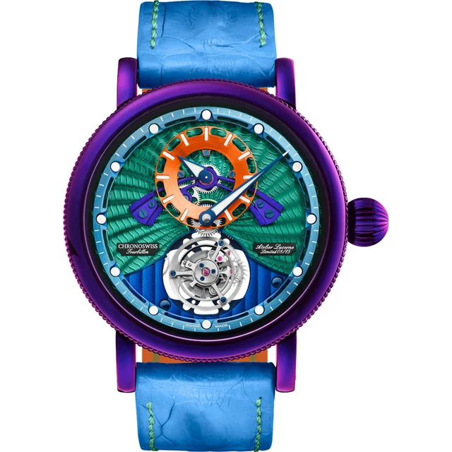 ChronoSwiss Open Gear Flying Tourbillon Psycho CH-3128-COL kol saati