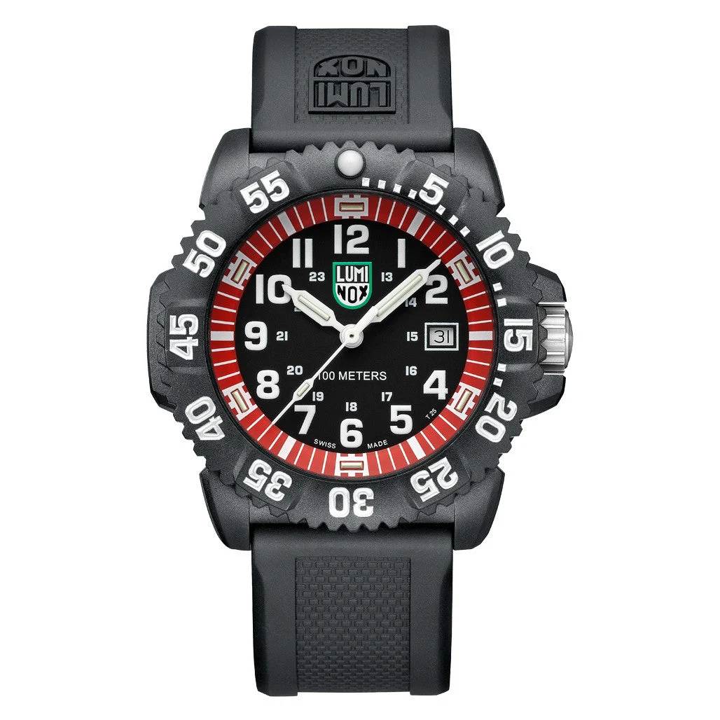 Luminox Sea Lion Black & Red Tritium Watch #X2.2051 44 mm kol saati