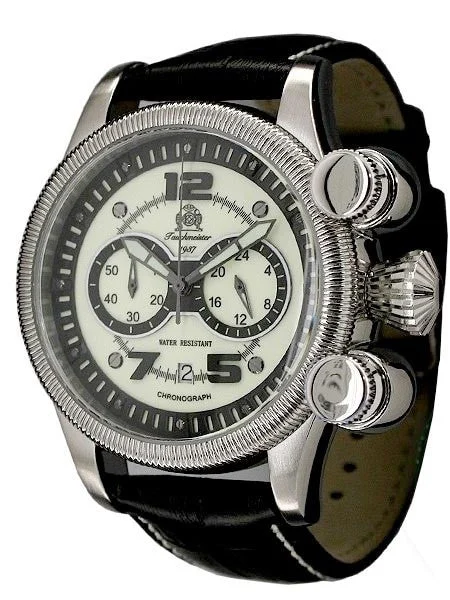 Tauchmeister Chronograph with Unique Vertical Pushers and a Luminous Dial T0217 kol saati