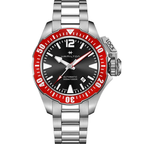 Hamilton Khaki Navy Frogman Auto H77725135 kol saati