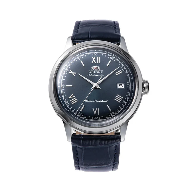 Orient Bambino Version 2 40.5mm - Blue on Leather Strap RA-AC0024L30B kol saati