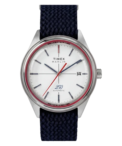 Timex Marlin® Jet Automatic America 250 38mm Fabric Strap Watch TW6A06300 kol saati