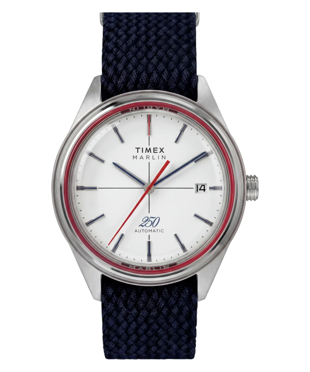 Timex Marlin® Jet Automatic America 250 38mm Fabric Strap Watch TW6A06300VQ 38 mm kol saati