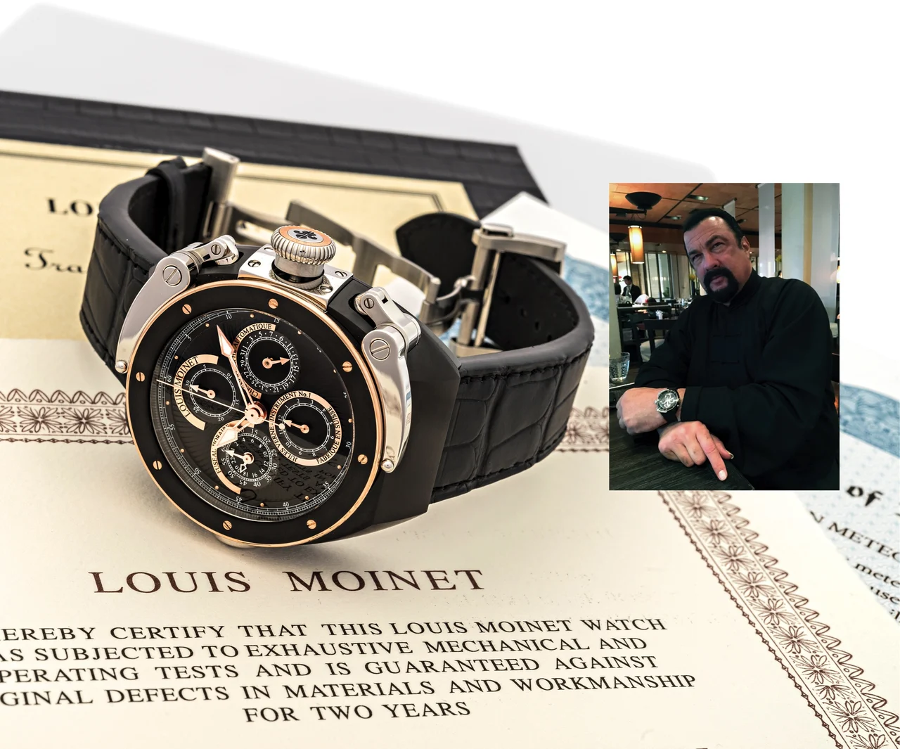 Louis Moinet Jules Verne Instrument Ii No. 2/12 The Steven Seagal Watch LM17.44N.55 kol saati