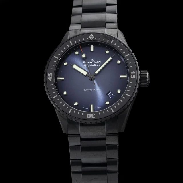 Blancpain Fifty Fathoms Bathyscaphe Automatic 43.6mm Blue Dial NAP210009N4033 kol saati