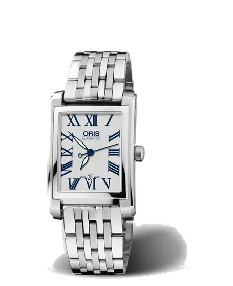 Oris Rectangular Date 01 561 7656 4071-07 8 17 82 kol saati