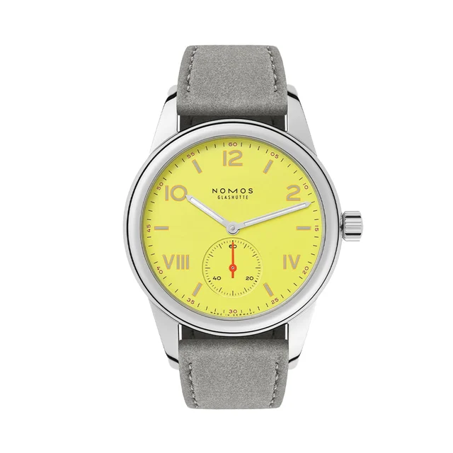 NOMOS Glashütte Club Campus "Starlight" 36mm - Yellow on Strap 718 kol saati