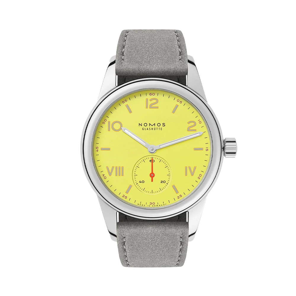 NOMOS Glashütte Club Campus "Starlight" 36mm - Yellow on Strap 718 36 mm kol saati
