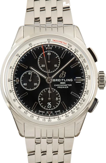 Breitling Premier Chronograph 42 Black Dial A13315351B1A1 kol saati