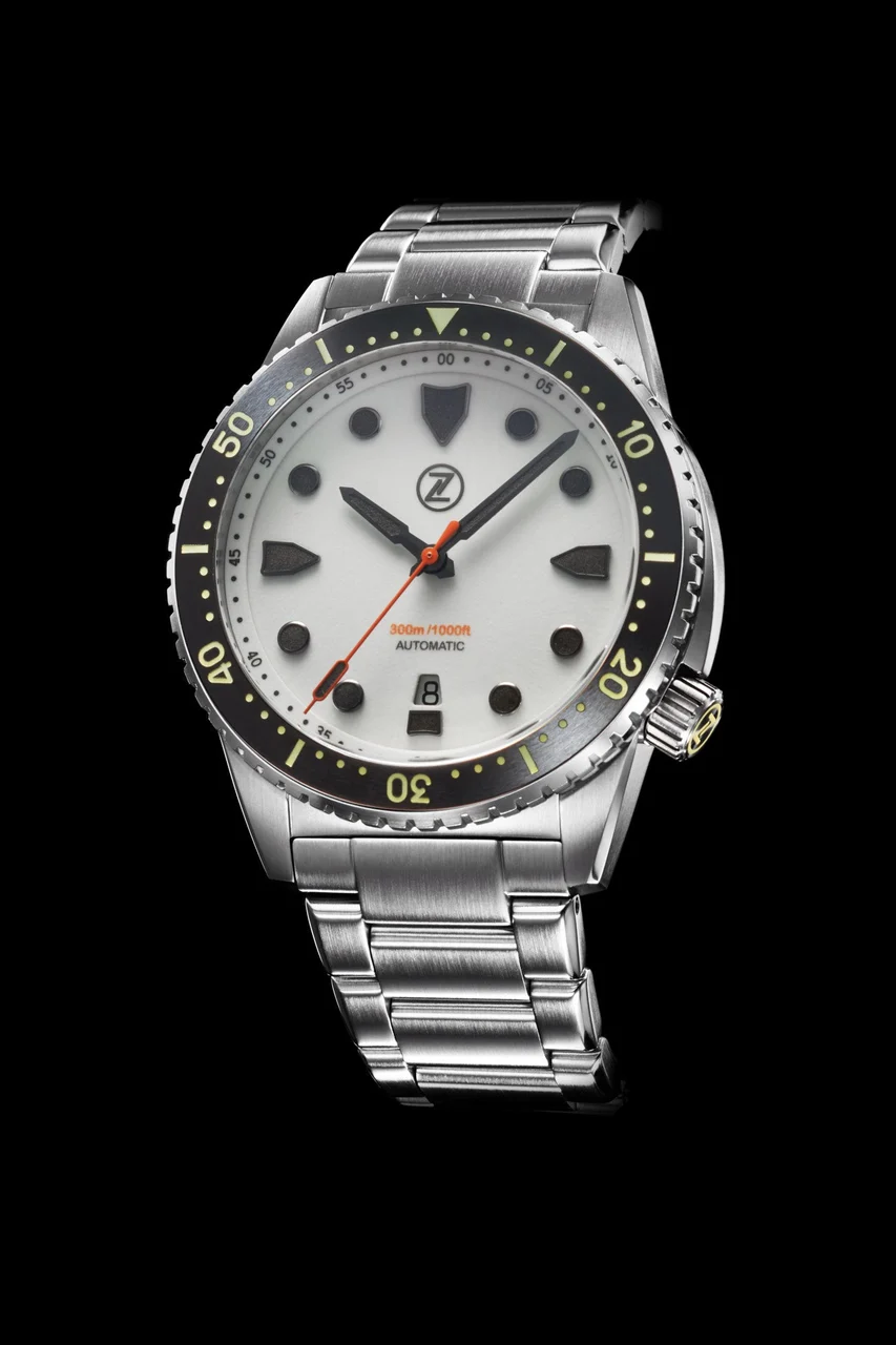 Zelos Great White V2 300m 'Frost' 43 mm kol saati