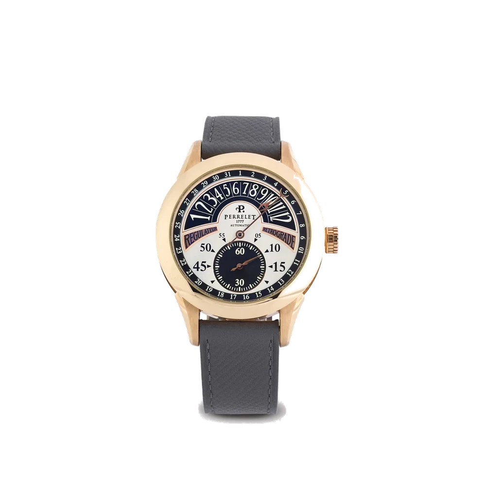 Perrelet PERRELET, REF. A3014 / A0143, RÉGULATEUR RETROGRADE, 18K YELLOW GOLD kol saati