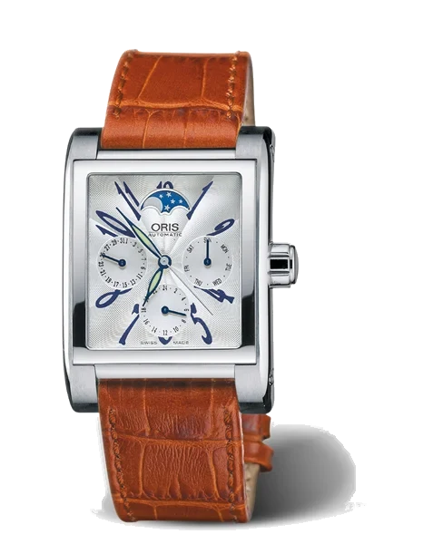 Oris Rectangular Complication 2002 01 581 7528 4061-07 5 22 42FC 33.5 mm kol saati