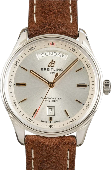 Breitling Premier Automatic Day & Date 40 Silver A45340211G1X3 kol saati