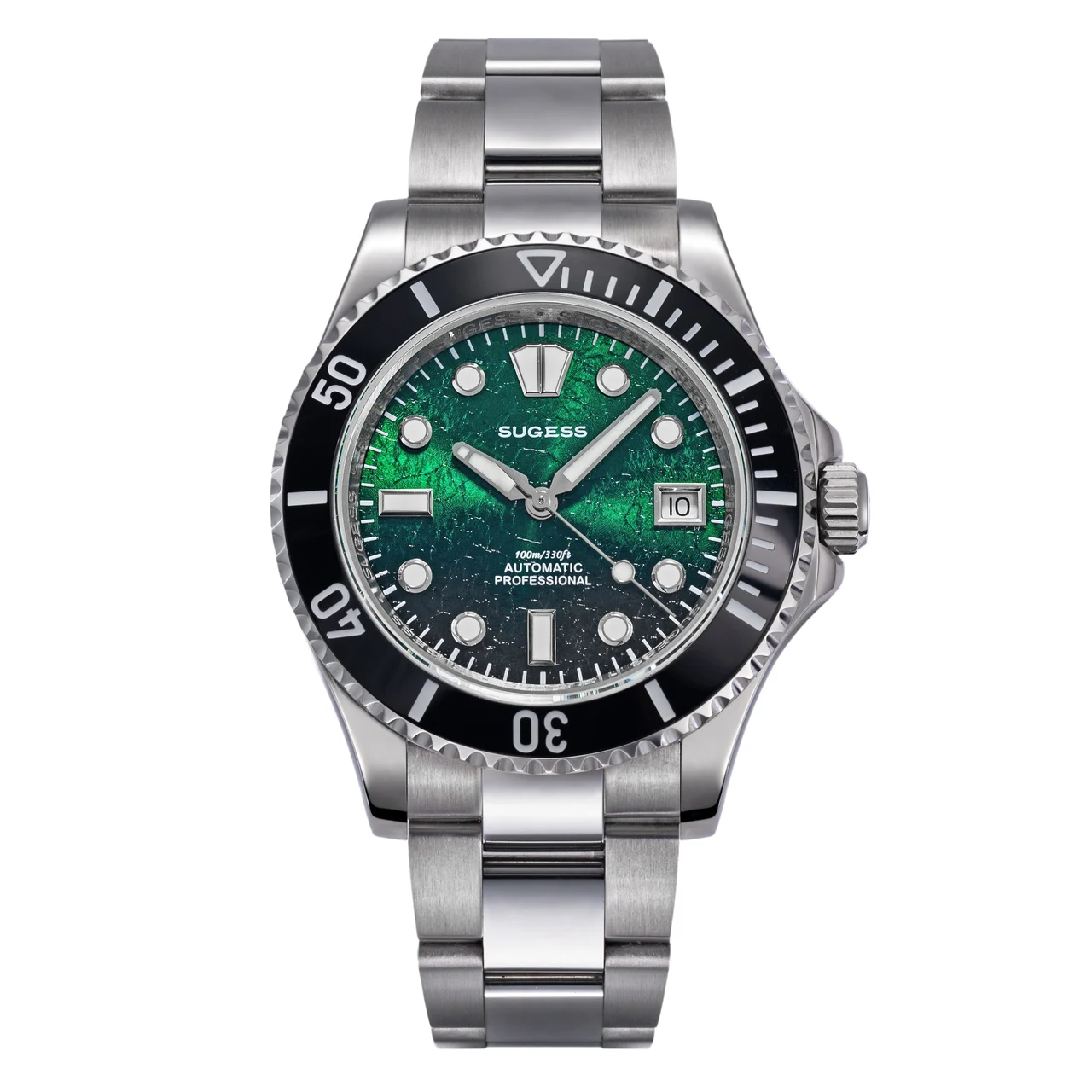 Sugess Green Glacier Crackle Dial Automatic sugess-s476-green-glacier-crackle-dial-automatic 48.2 mm kol saati
