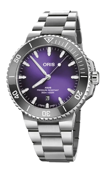 Oris Aquis Date Taste of Summer 01 733 7789 4158-07 8 23 04PEB kol saati