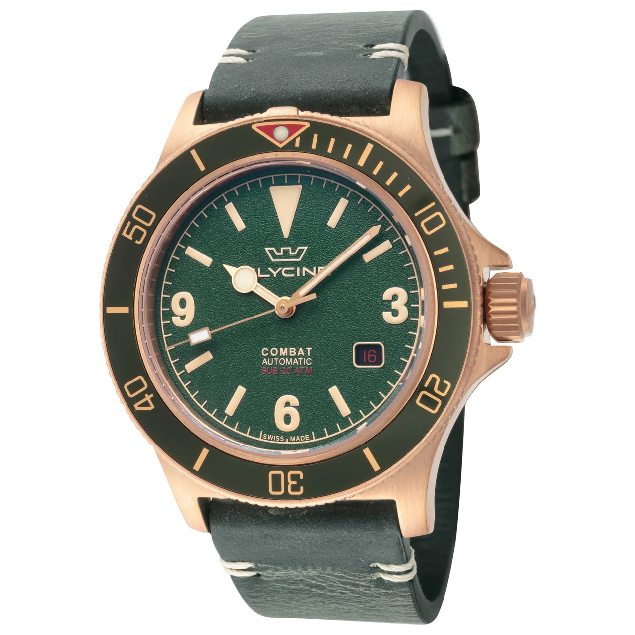 Glycine Combat Sub Bronze Watch GL0482 kol saati