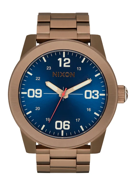 Nixon US Corporal Stainless Steel - Desert Gold / Arles Blue A346-5301-00 kol saati
