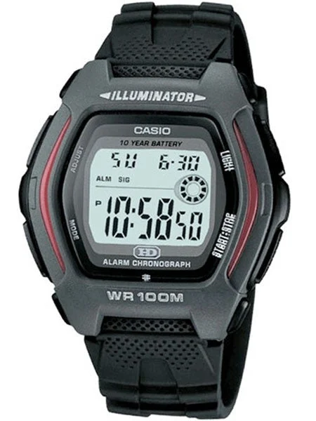 Casio Digital Quartz Chronograph Alarm Watch with a 10 Year Battery #HDD-600-1AV kol saati