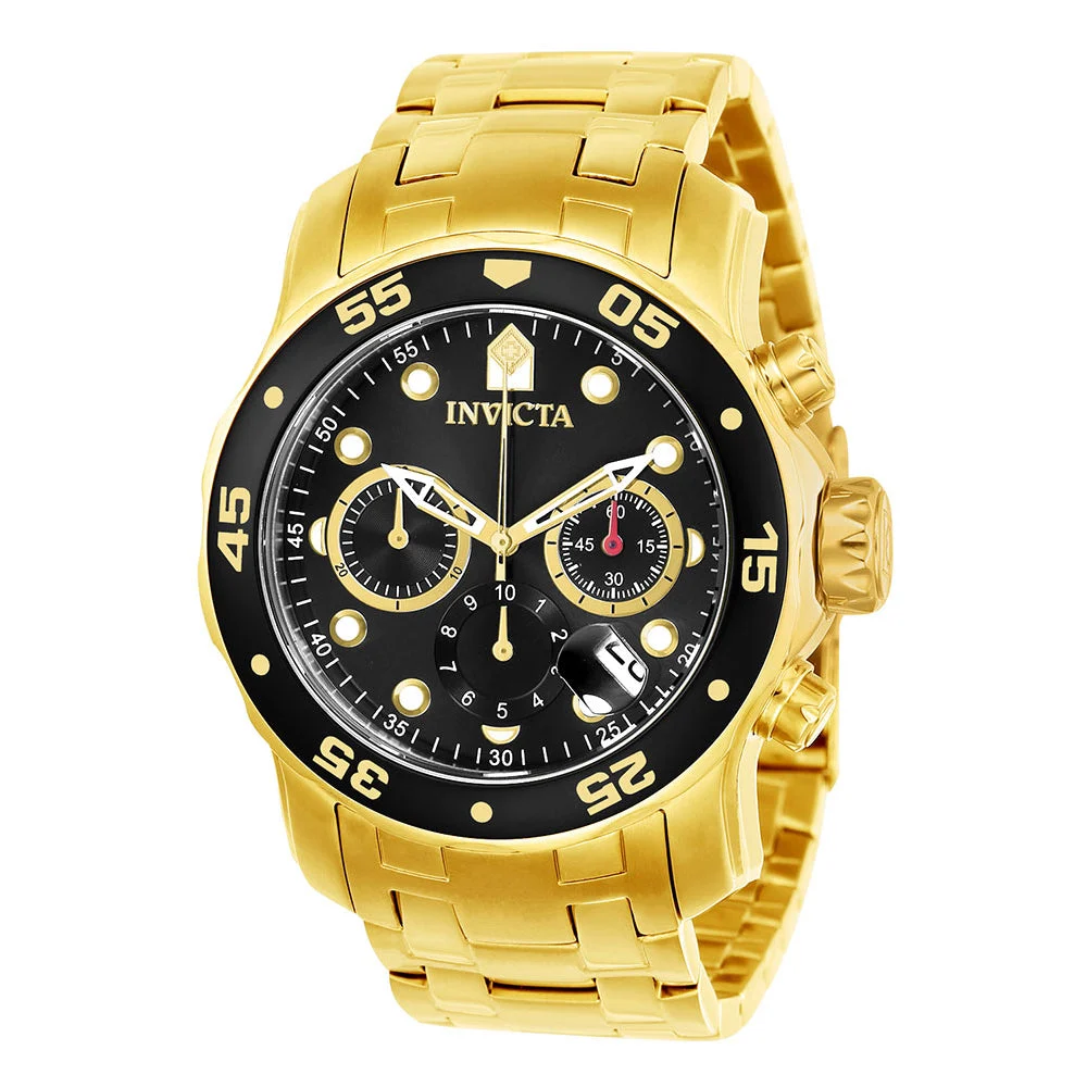 Invicta Pro Diver SCUBA Watch - 48mm. Gold (21922) 48 mm kol saati