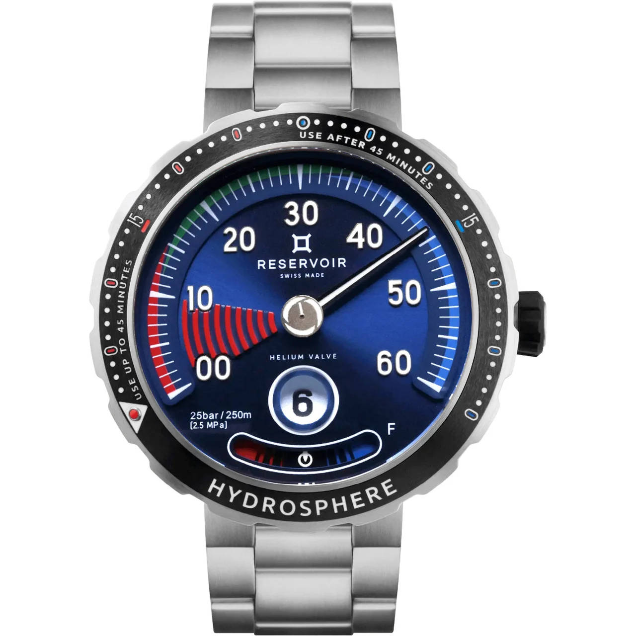 Reservoir Hydrosphere Blue Hole on Bracelet RSV03.HY/130-21.BH kol saati