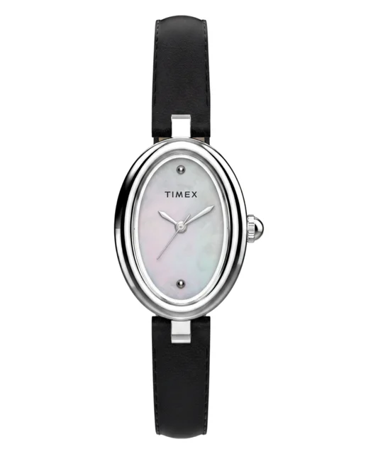 Timex Cavatina® Luxe 22mm Leather Strap Watch TW2Y86400VQ kol saati