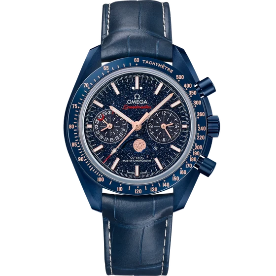OMEGA Speedmaster Moonphase (Blue Side Of The Moon) 304.93.44.52.03.002 kol saati