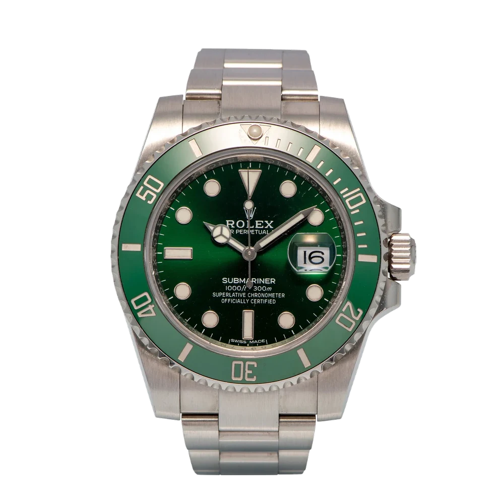 Rolex NAP Submariner Oyster Steel Ref 116610LV Green Hulk 40 mm kol saati