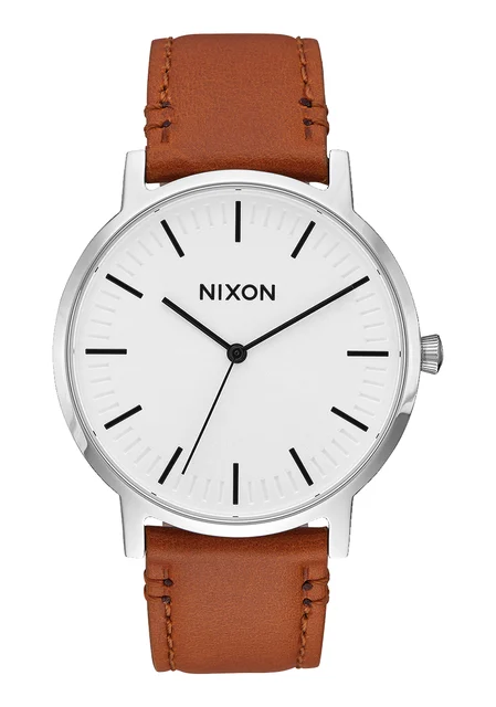 Nixon US Porter Leather - White Sunray / Saddle A1058-2442-00 kol saati