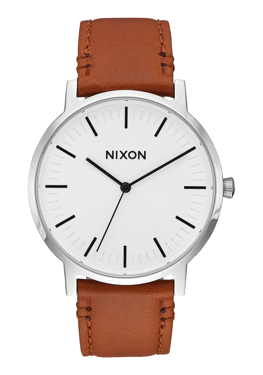 Nixon US Porter Leather - White Sunray / Saddle A1058-2442-00 kol saati
