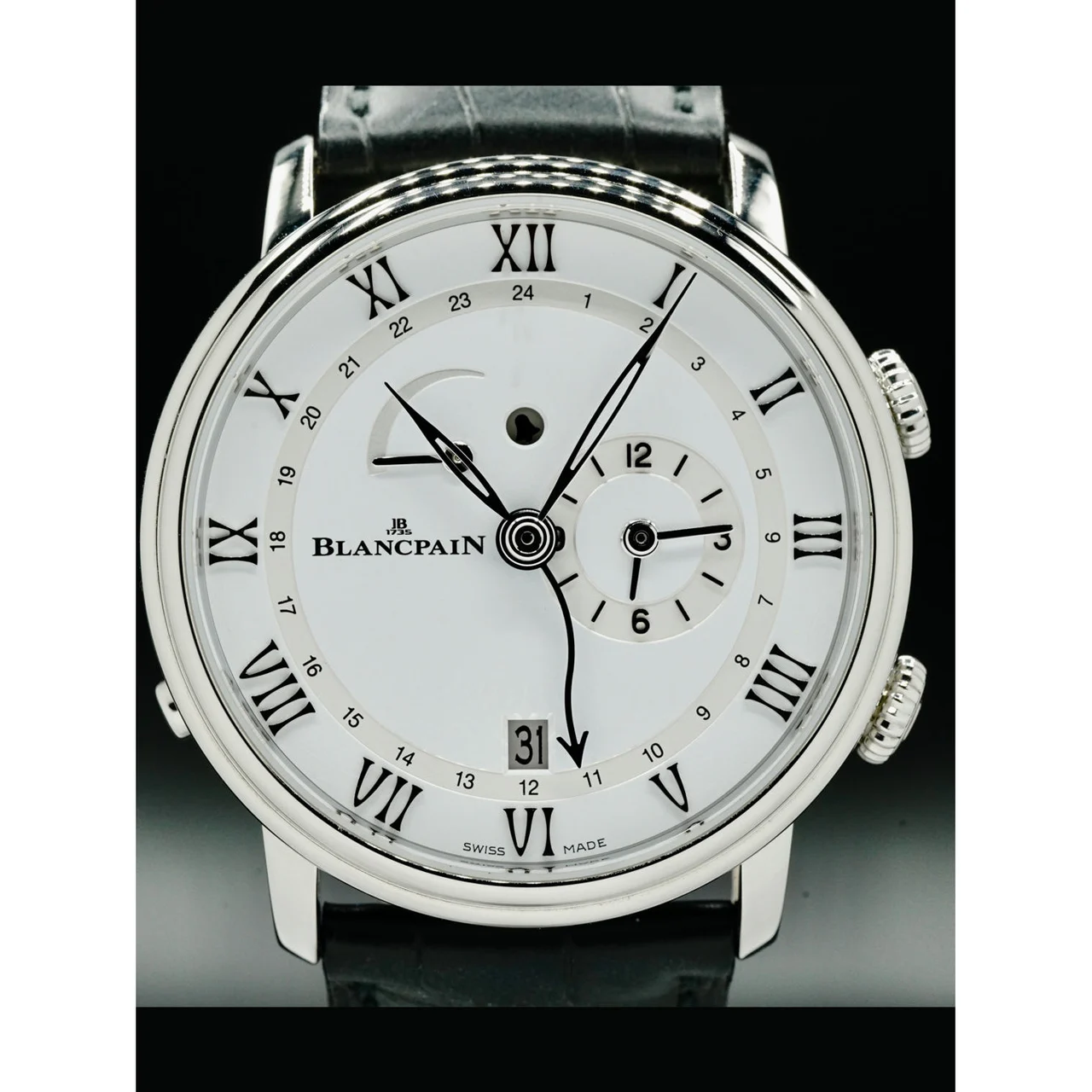 Blancpain Villeret Reveil GMT 6640-1127-55B 210000034661 40 mm kol saati